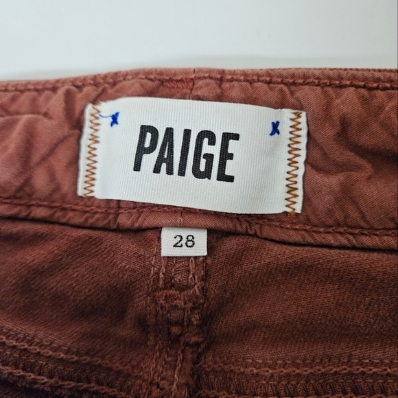 Paige Skyline Low Rise Skinny Jeans in Distressed Rust Size 28 - Picture 5 of 13